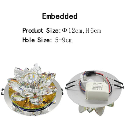 Modern LED Ceiling Lights Home Lighting Led Crystal Ceiling Light Ceiling Lamps for Living Room Lustre Crystal Dimming Lamp