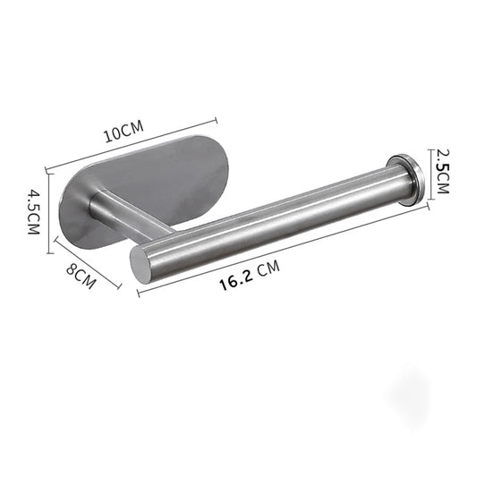 Stainless Steel Paper Towel Holder for Bathroom Kitchen No Punch Wall Mount Tissue Towel Roll Self Adhesive Toilet Storage Rack