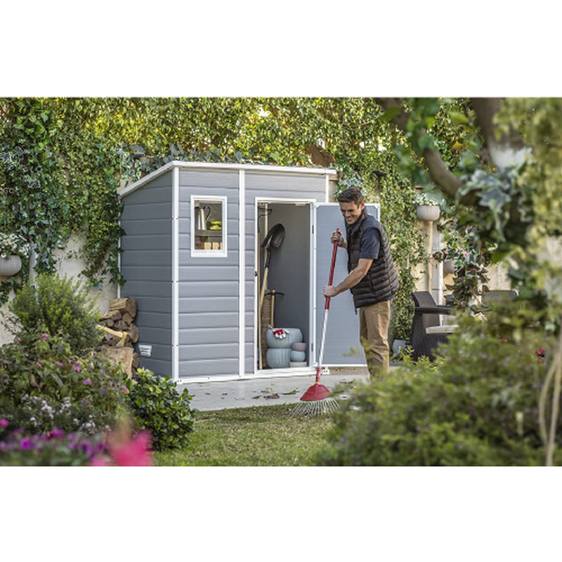 Keter Garden Tool Holder Manor 6X4 Pent Shockproof Resin