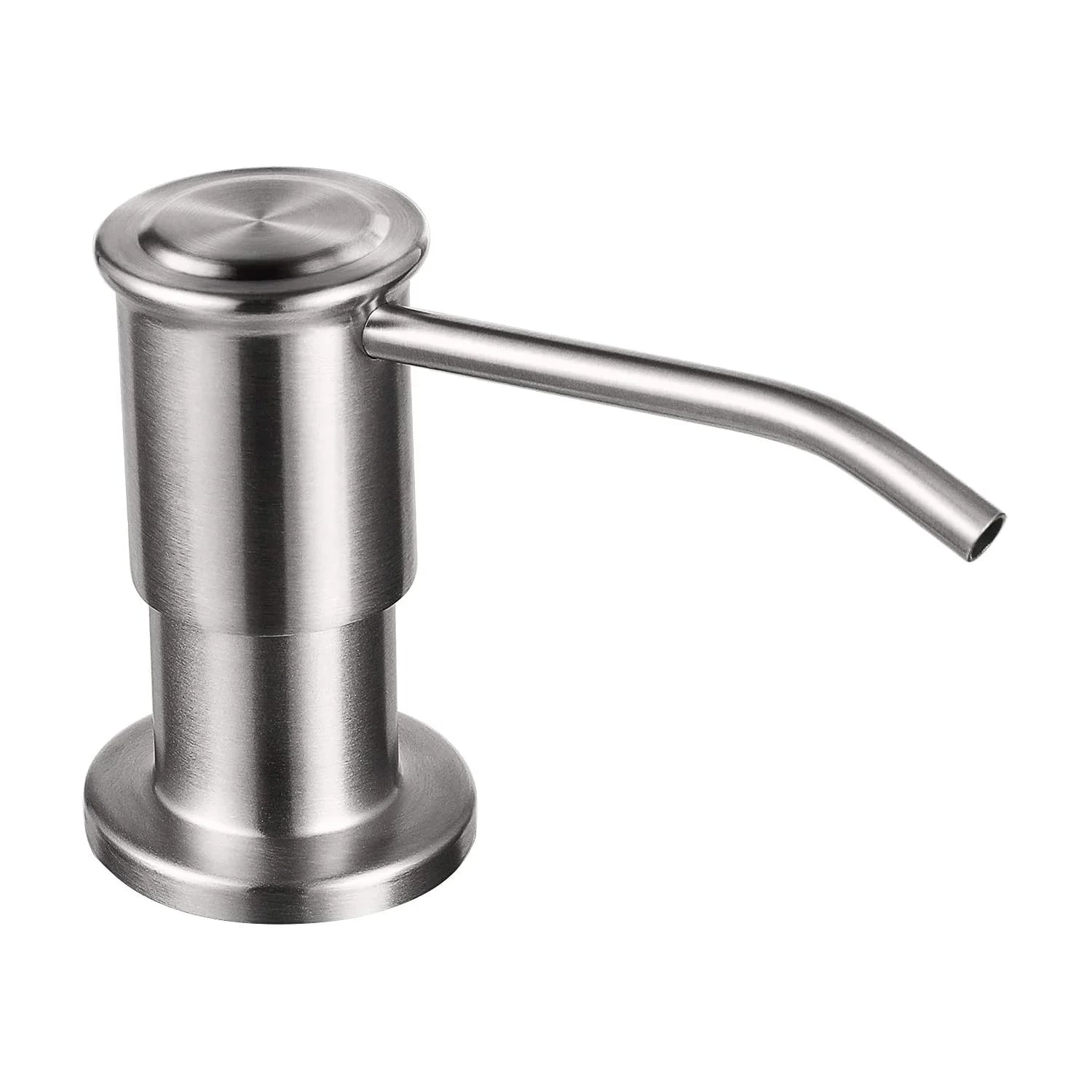 Samodra Liquid Soap Dispensers with 500Ml Bottle Stainless Steel Pump for Kitchen Sink Built in Chrome/Nickel Dispenser Soap