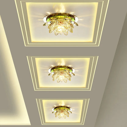Modern LED Ceiling Lights Home Lighting Led Crystal Ceiling Light Ceiling Lamps for Living Room Lustre Crystal Dimming Lamp