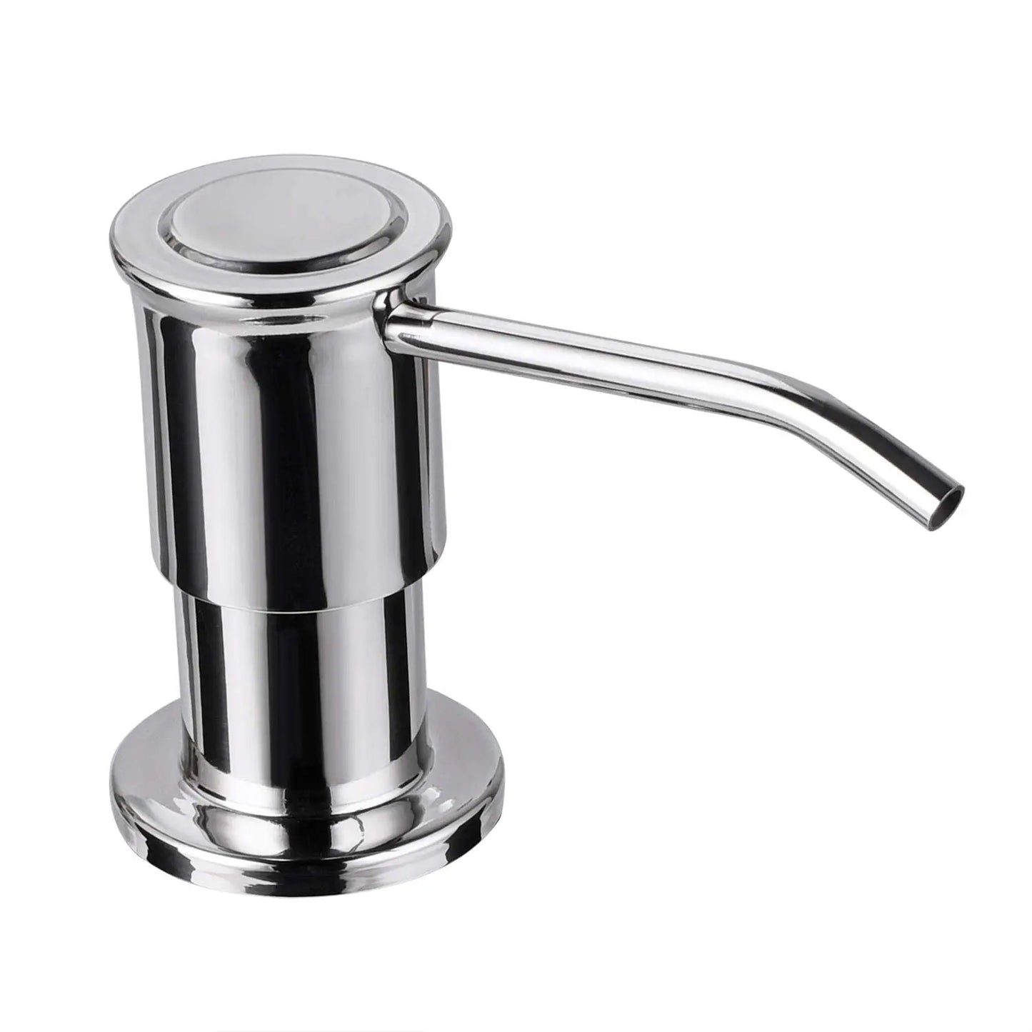 Samodra Liquid Soap Dispensers with 500Ml Bottle Stainless Steel Pump for Kitchen Sink Built in Chrome/Nickel Dispenser Soap