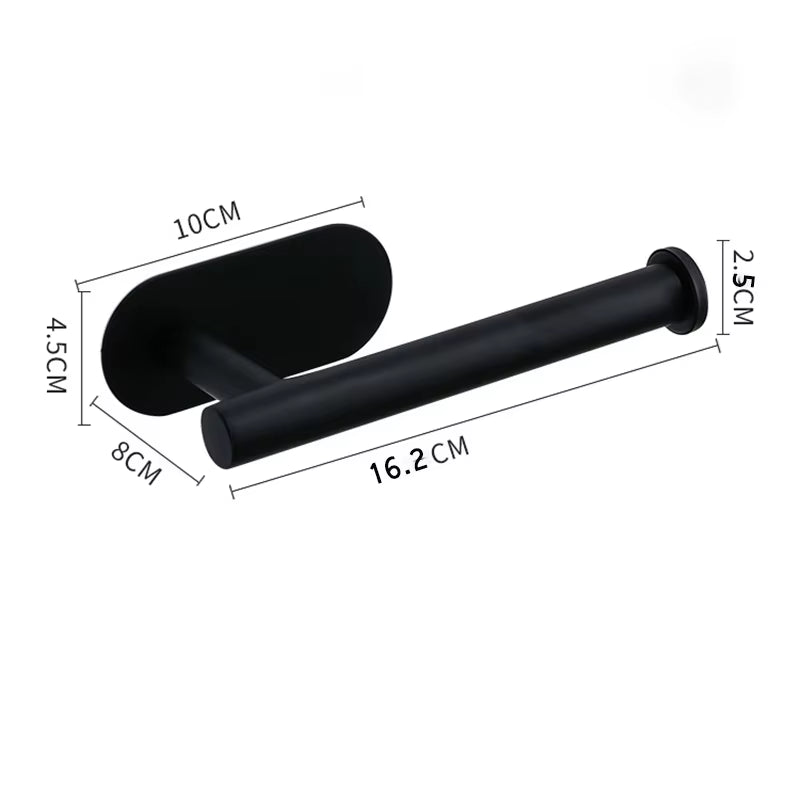Stainless Steel Paper Towel Holder for Bathroom Kitchen No Punch Wall Mount Tissue Towel Roll Self Adhesive Toilet Storage Rack
